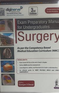 Exam Preparatory Manual for Undergraduates in Surgery book cover